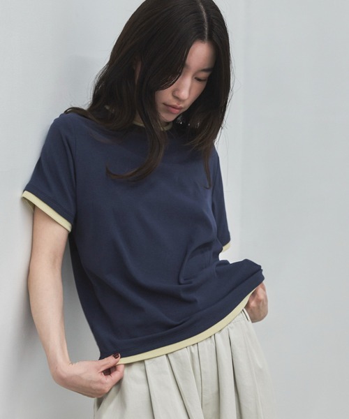 「feepur」 半袖Tシャツ MEDIUM オートミール レディース_画像8