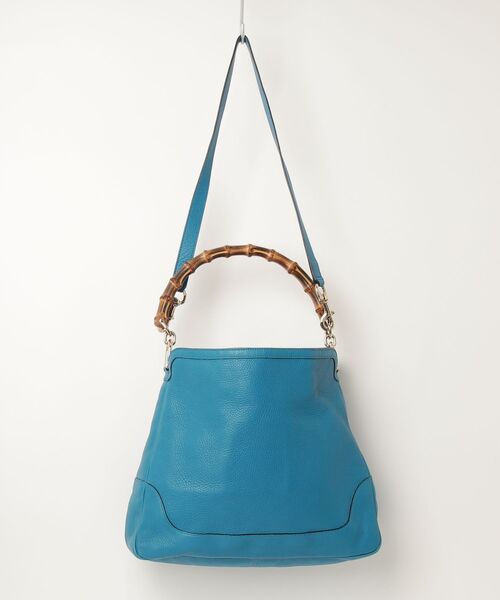 GUCCI ダイアナ 2wayショルダーバッグ　トートバッグ GUCCI（グッチ） ダイアナ 2WAYバッグ - ブルー レディース : ZOZOTOWN