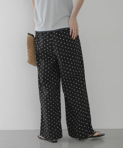 「URBAN RESEARCH Sonny Label」 イージーパンツ 38 ブラック レディース_画像3
