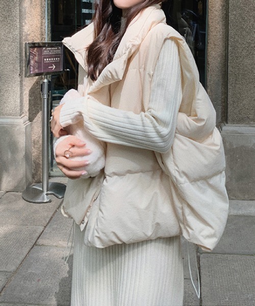 ダウンベスト ベスト ボリュームダウンベスト レディース : ZOZOTOWN