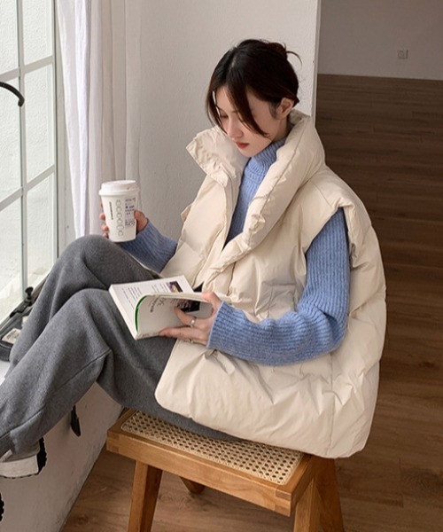 ダウンベスト ベスト ボリュームダウンベスト レディース : ZOZOTOWN