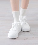 スニーカー ローカット厚底スニーカー レディースの詳細画像1