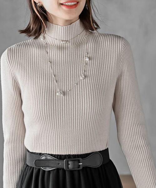 r・p・s（アールピーエス） ニット セーター ハイネックリブニットプル