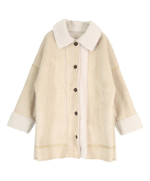 titivate（ティティベイト） ムートンコート ボアコート ステンカラー