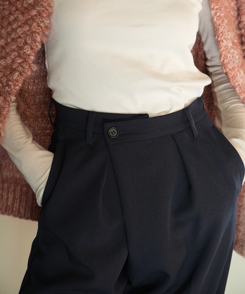 CLANE（クラネ） ワイドパンツ パンツ 2WAY SLANT WIDE PANTS 