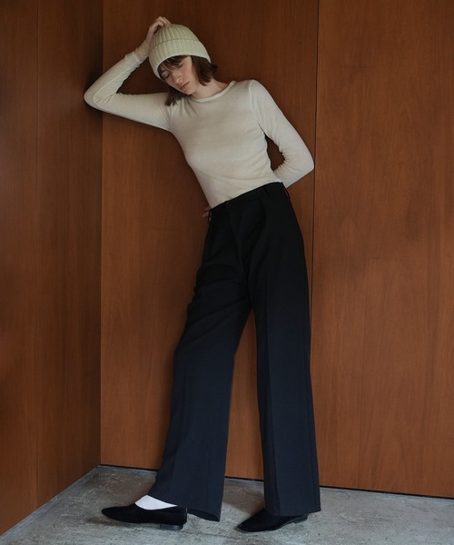 CLANE（クラネ） ワイドパンツ パンツ 2WAY SLANT WIDE PANTS 