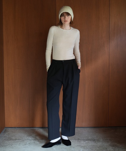 CLANE（クラネ） ワイドパンツ パンツ 2WAY SLANT WIDE PANTS 