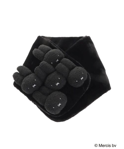 新品 タグ付き　メリージェニー miffyもこもこティペットBlack merry jenny（メリージェニー） マフラー もこもこmiffyティペット