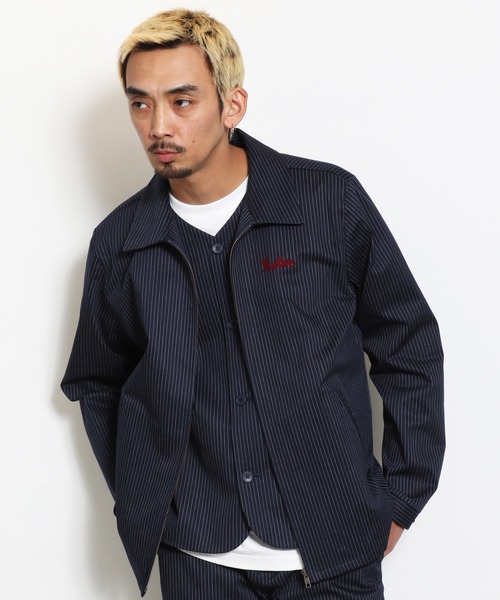 ROTAR（ローター） ブルゾン アウター Work Striped Swing Top メンズ