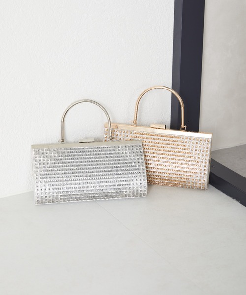 MISCH MASCH（ミッシュマッシュ） ハンドバッグ ラインストーンメタル