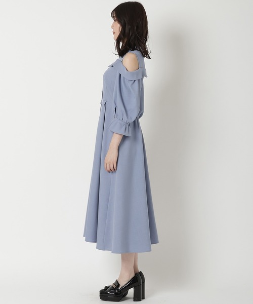 ✧︎ Rizさま専用 ✧︎ ストライプ肩あきラッフルブラウス(505467449) | レディアゼル