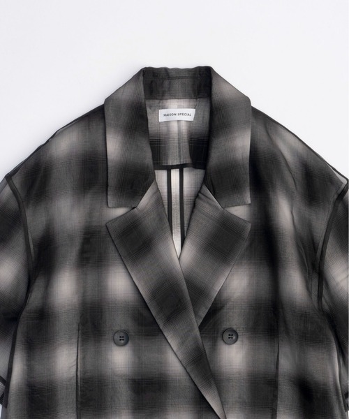 MAISON SPECIAL ジャケット テーラードジャケット See-through Layered 