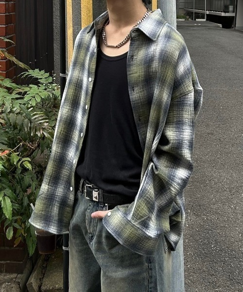 Chikashitsu+（チカシツプラス） シャツ 「Chikashitsu +」shadow