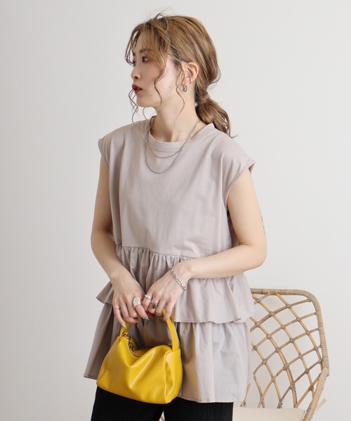 tシャツ Eglantine ティアードカットソー レディース