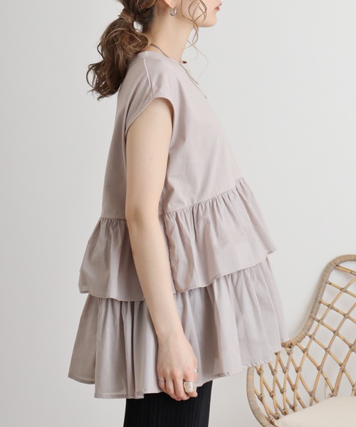 tシャツ Eglantine ティアードカットソー レディース EGLANTINE tシャツ Eglantine ティアードカットソー レディース