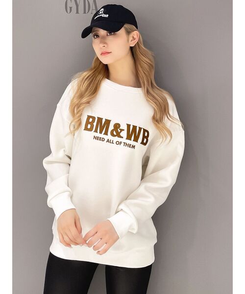 トレーナー スウェット BM＆WB BIG プルオーバー レディース