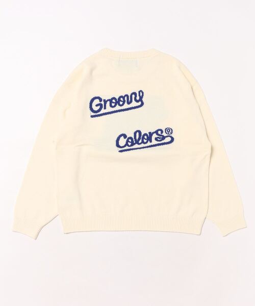 GROOVY COLORS ニット SKI DOG Crewneck Knit Pullover キッズ