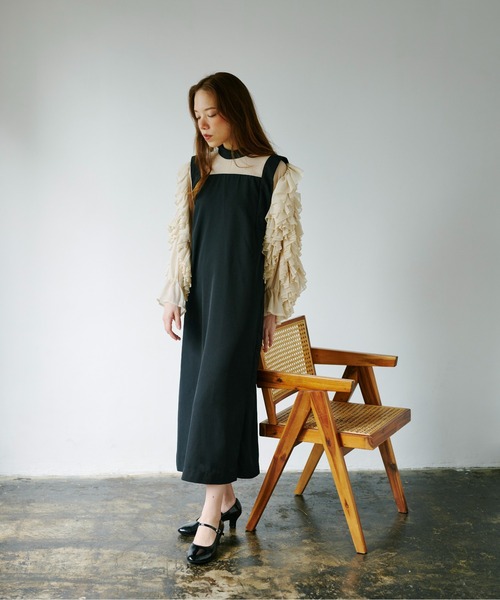 男の子向けプレゼント集結 terrace ワンピース フリルシアー フルーエントカルゼ×シフォン ワンピース
