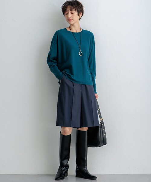 美品 23区 MY STANDARD ストレッチ ドルマン ニット 白 38 M 美品 23区 MY STANDARD ストレッチ ドルマン ニット 白 38 M