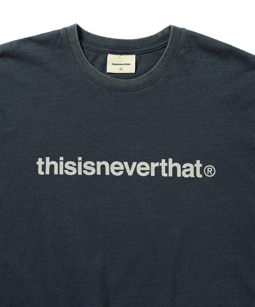 【THISISNEVERTHAT】レイヤード L/S Tシャツ ダークヘザーグレ SS24)T-Logo Tee（Tシャツ/カットソー）｜thisisneverthat
