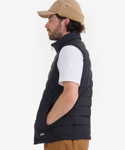 AIGLE（エーグル） ダウンベスト ベスト 軽量 撥水 スタンドジップ