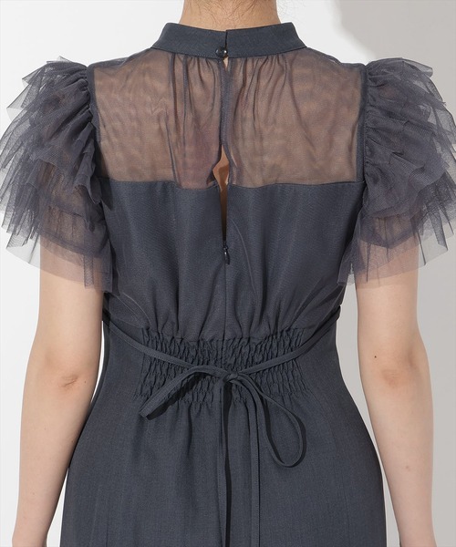 アンド クチュール チュールフリルドレス アンドクチュール AND COUTURE チュールフリルドレス （ブラック