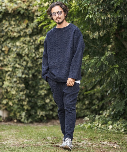 CAMBIO（カンビオ） トレーナー スウェット msw1535-Japanese Fabric