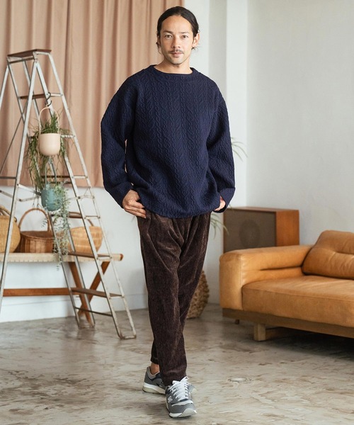 CAMBIO（カンビオ） トレーナー スウェット msw1535-Japanese Fabric