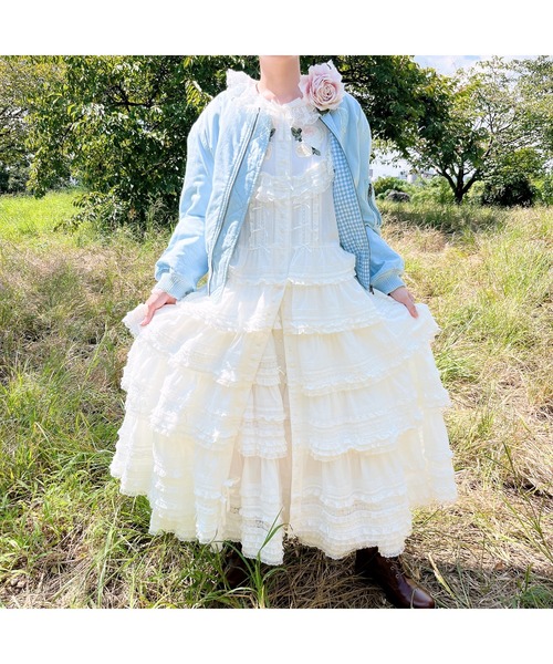 PINK HOUSE（ピンクハウス） ワンピース ホワイトローズ刺繍使い