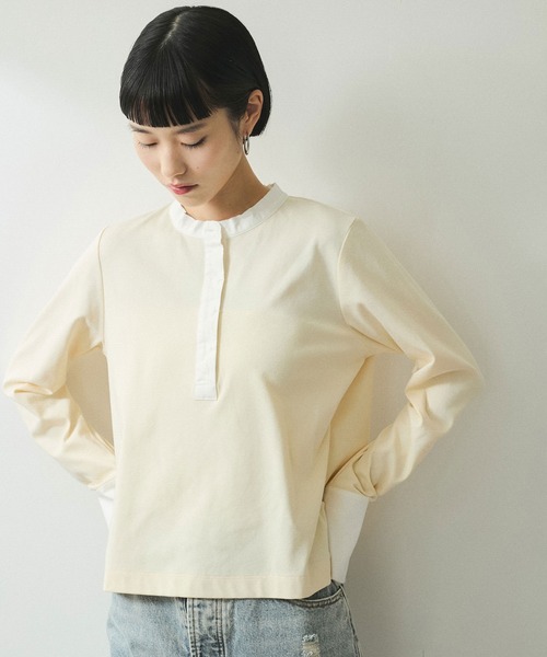 tシャツ 「WEB限定」カットオフコンビロンT レディース