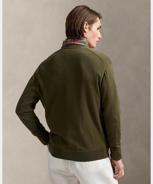 POLO RALPH LAUREN カーディガン コットン Vネック メンズ