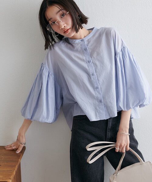 Futier Land ブラウス レディース トップス 長袖 バルーン袖