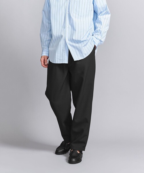 動きやすい　定番王道テーパード BEAUTY＆YOUTH UNITED ARROWS パンツ ツイル 1P イージー