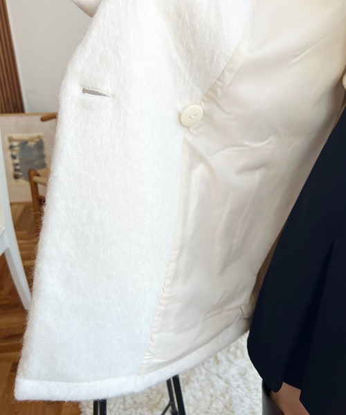 「moment+」 ジャケット M アイボリー レディース_画像7