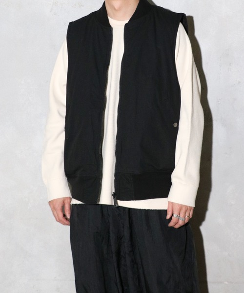 made in standard（メイドインスタンダード） ベスト ジレ 2WAY BLACK 