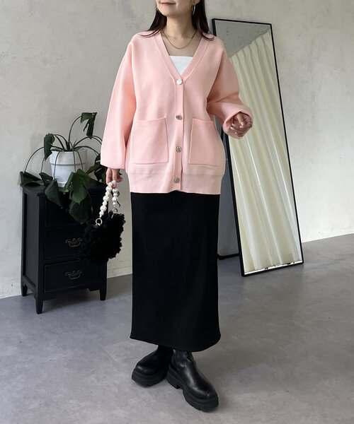 ブティック モスキーノ BOUTIQUE MOSCHINO 23SS 袖レース カーディガン  