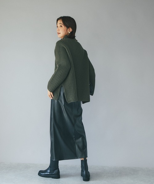 「RIVE DROITE」 長袖ニット FREE ライトグレー レディース_画像5