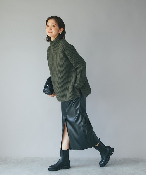 「RIVE DROITE」 長袖ニット FREE ライトグレー レディース_画像6