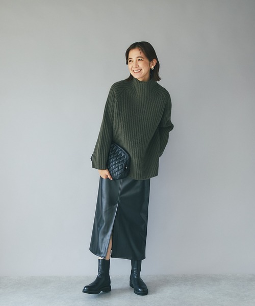 「RIVE DROITE」 長袖ニット FREE ライトグレー レディース_画像7