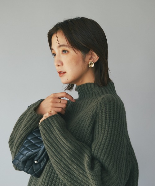 「RIVE DROITE」 長袖ニット FREE ライトグレー レディース_画像8