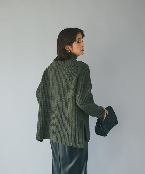 「RIVE DROITE」 長袖ニット FREE ライトグレー レディース_画像9