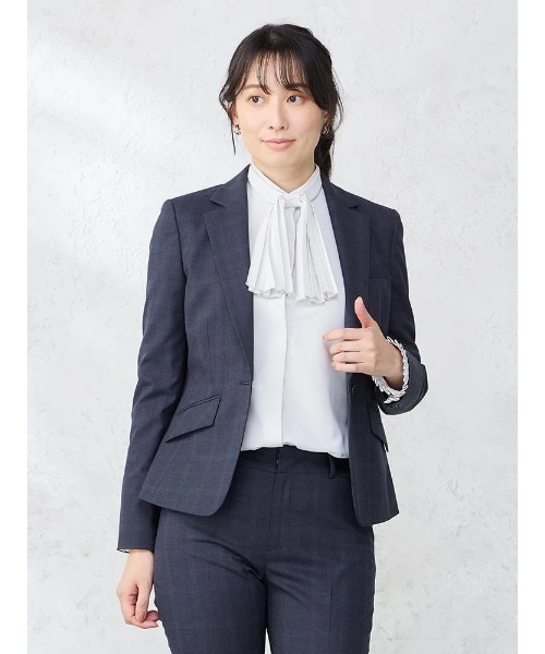 新品　ザスーツカンパニー　WIITE グレンチェック　パンツスーツ　40 グレンチェック スーツ レディース（レディースファッション