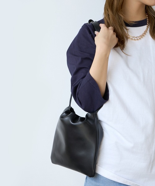 [NOTHING WRITTEN] Fatu Shoulder Bag★人気★ 2ND / Fatu shoulder bag (Dark brown) - Nothing written