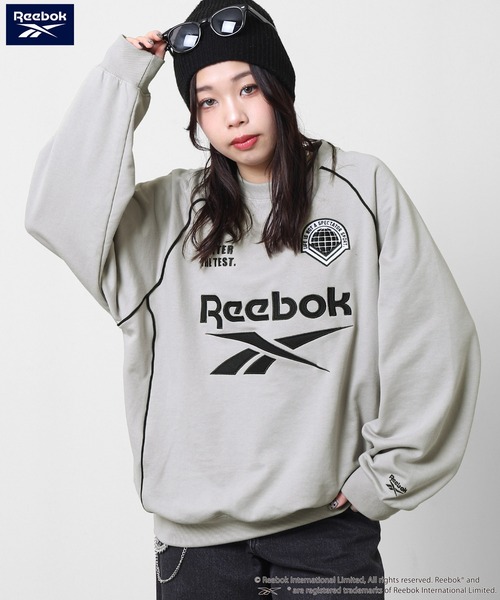 トレーナー スウェット 「REEBOK」 ラグラン パイピング 裏毛 プルオーバー スウェット / ゲーム トレーナー レディース メンズ