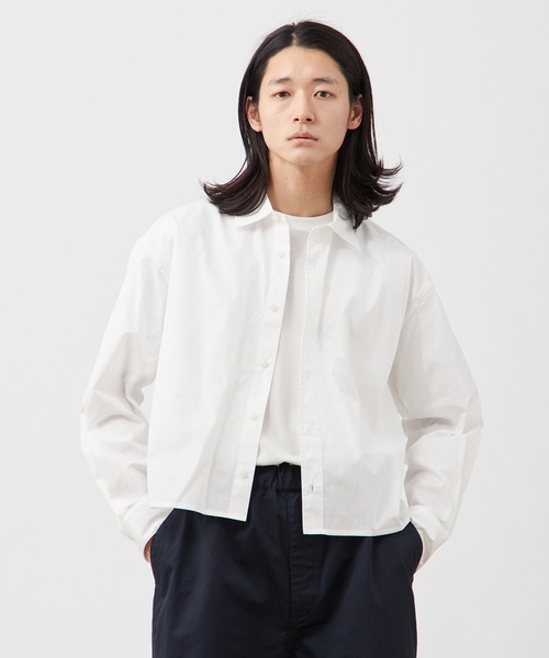 クラブ支給品　1987年 コリンチャンスヘッドコーチシャツ　C. TÉCNICA B.C STOCK シャツ コットン クロップド レギュラーカラーシャツ