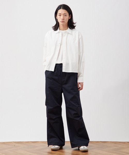 【原価ぶっ壊し割引】クロップドシャツ B.C STOCK シャツ コットン クロップド レギュラーカラーシャツ