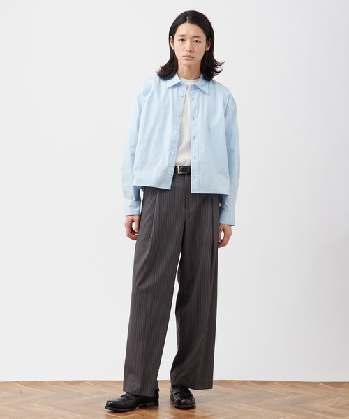 B.C STOCK（ベーセーストック） シャツ コットン クロップド