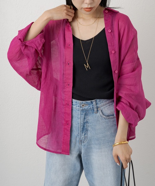 「LOUNGEDRESS」 ドルマンスリーブシャツ FREE グリーン レディース Loungedress 「LOUNGEDRESS」 ドルマンスリーブシャツ FREE