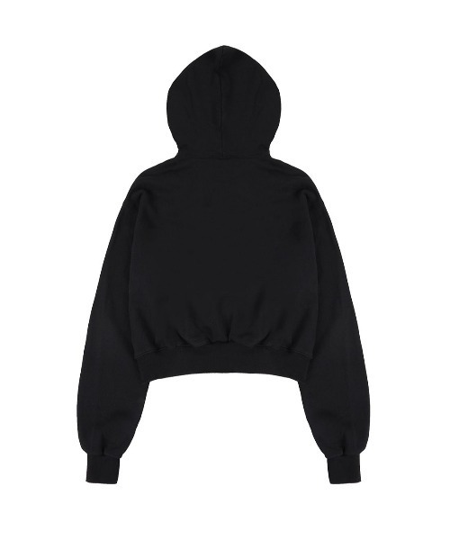 パーカー ROCKCAKE/ロックケーキ/Half Moon Denim Cropped Hoodie レディース メンズ ROCKCAKE☆韓国☆人気☆Half Moon Denim Crop Hoodie 3色