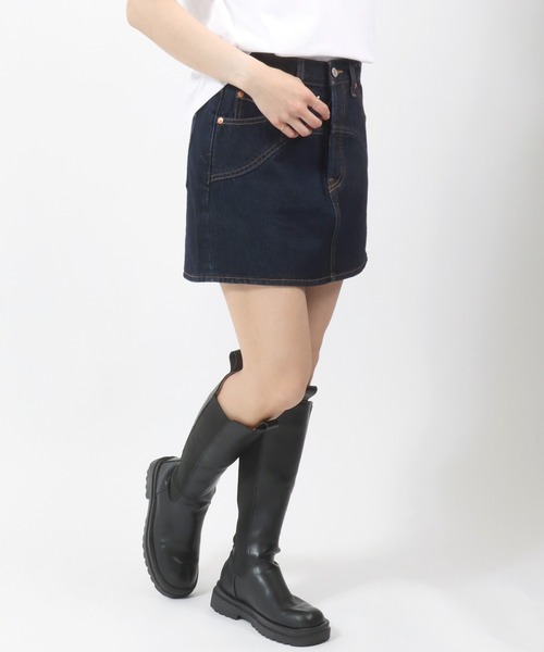 【LEVI'S/リーバイス】ヨーク ウエスタン デニムスカート リーバイス LEVI'S ヨーク ウエスタン デニムスカート （Dark Indigo